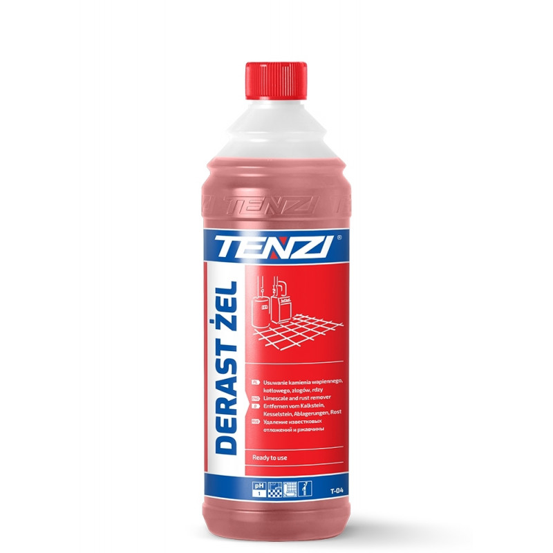 TENZI, Derast ZEL, starkes Gel - Entkalkungsmittel für den Sanitär- und Baubereich, 1L oder 10L