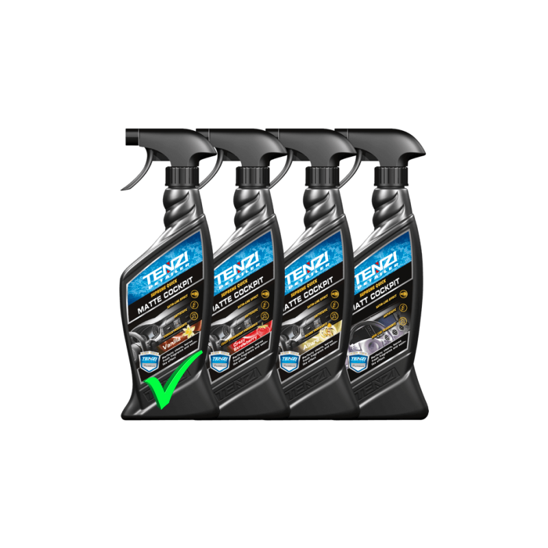 TENZI, MATTE COCKPIT, Pflege von Kunststoffoberflächen -Allure, Erdbeere oder Vanille