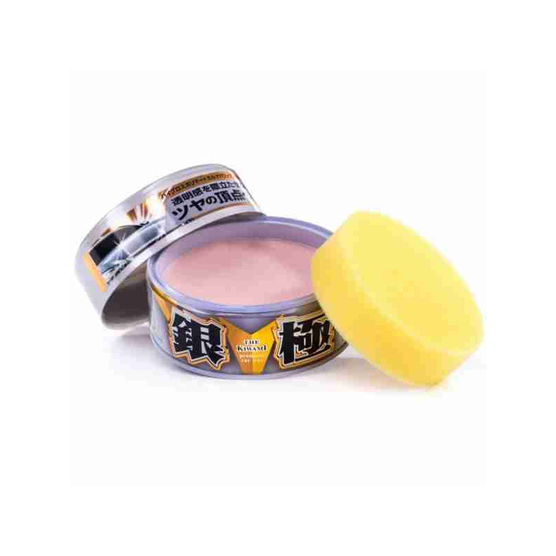 SOFT99 The Kiwami, SILVER WAX, Extreme Gloss, Tiefenglanz-Wachs für helle Lacke, 200g